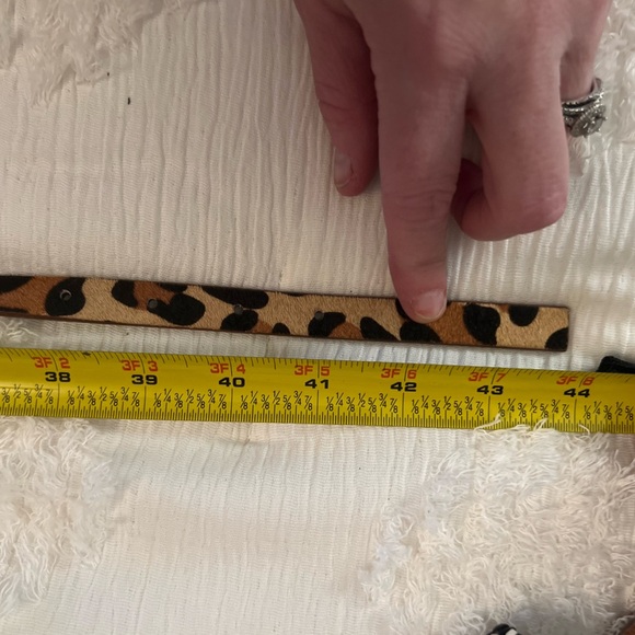 The Limited Genuine Leather and Calf Hair Belt Large - Picture 2 of 6